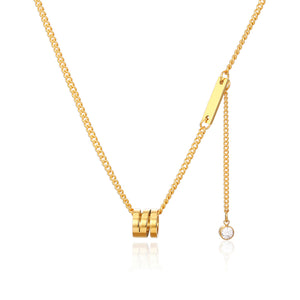 Instagram Cold Style Stainless Steel  Light Luxury Small Waist Necklace