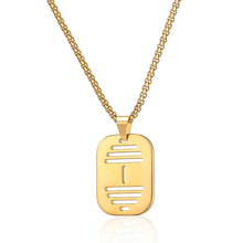 Load image into Gallery viewer, Stainless Steel Hollow Dumbbell Minimalism Pendant Necklace