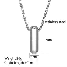 Load image into Gallery viewer, Stainless Steel Capsule Trend Pendant Necklace