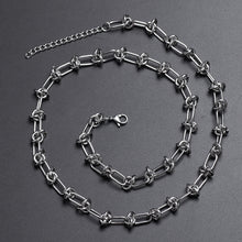 Load image into Gallery viewer, Stainless Steel INS Style Hip Hop Knot Necklace