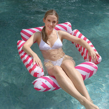 Load image into Gallery viewer, Cross border mesh floating bed inflatable hammock water collapsible back floating bed water inflatable deck chair inflatable floating row