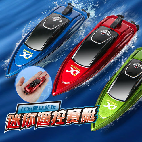 Children's mini remote control boat electric speedboat summer play high-speed racing submarine boy toy