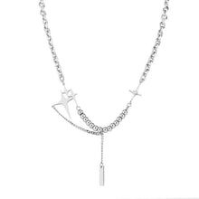Load image into Gallery viewer, Stainless Steel Bead Cross Splicing Trend Necklace