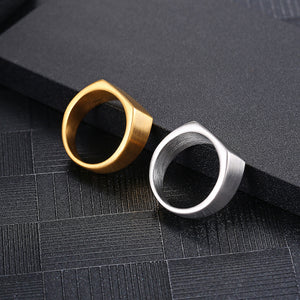 Stainless Steel European And American Minimalism Glossy Ring