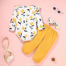 Load image into Gallery viewer, Foreign trade new children&#39;s wear printed hayi suit baby spring and autumn style jumpsuit children two-piece set cross border