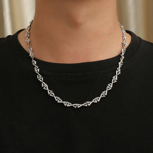 Stainless Steel Letter Z Splicing Trend Necklace