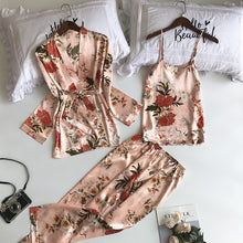 Load image into Gallery viewer, home dress three sets of fashion comfortable lace lace pajamas wholesale