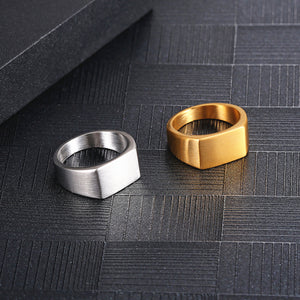 Stainless Steel European And American Minimalism Glossy Ring