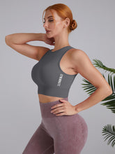 Load image into Gallery viewer, Yoga vest without chest pad breathable shock-proof running top back quick drying fitness wear sleeveless T-shirt