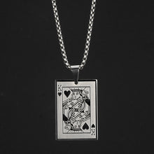 Load image into Gallery viewer, Creative Design Poker Heart K Stainless Steel Pendant Necklace