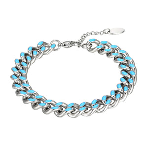 Stainless Steel Geometry Splicing Minimalism Bracelet