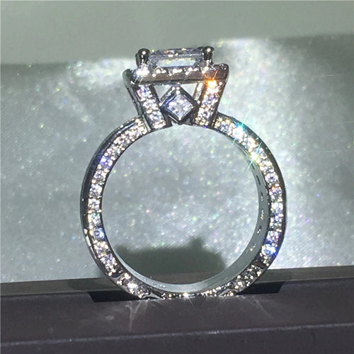 Hot silver fashion ring engagement ring for women