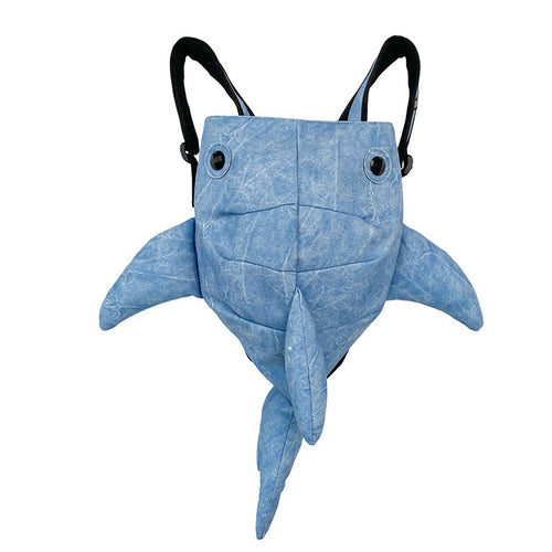 Personality shark backpack new fashion cool leisure schoolbag large capacity travel backpack for men and women