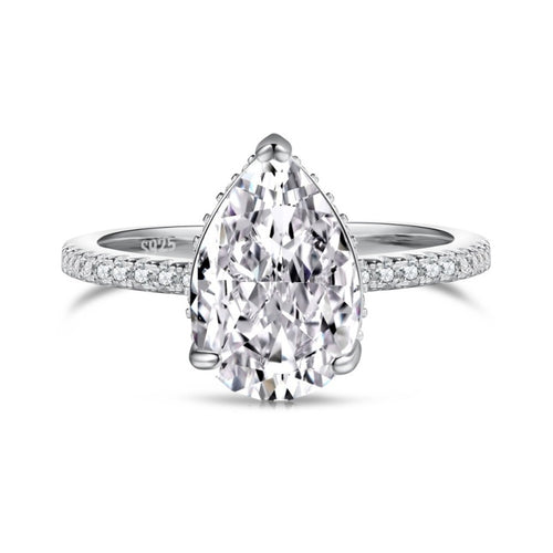 Niche Premium sense S925 sterling silver ring female Redeen Ice cut 8A zircon high carbon diamond simulation diamond ring