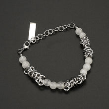 Load image into Gallery viewer, Stainless Steel Cat&#39;s Eye Stone Knot Trend Bracelet