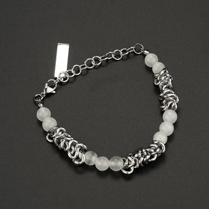 Stainless Steel Cat's Eye Stone Knot Trend Bracelet