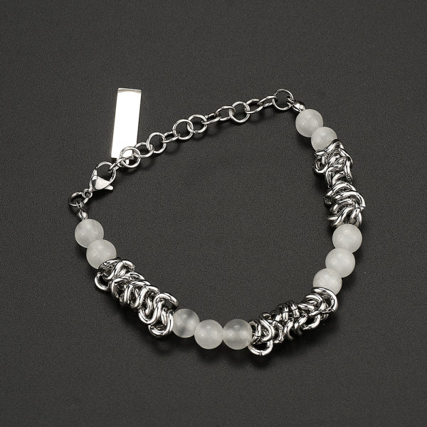 Stainless Steel Cat's Eye Stone Knot Trend Bracelet