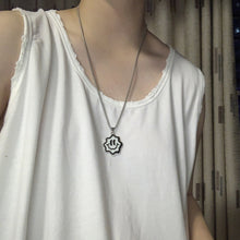 Load image into Gallery viewer, Stainless Steel Cartoon Smiley Face Pendant Necklace