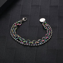 Load image into Gallery viewer, Stainless Steel Double Layer Splicing Bracelet
