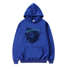 Load image into Gallery viewer, Hip hop hoodie for men and women WUNNA spider web sweatshirt hoodie