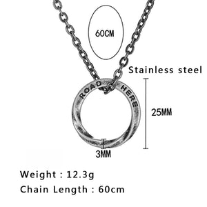 Stainless Steel Round Minimalism Necklace
