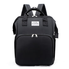 Load image into Gallery viewer, New portable folding bed mommy bag go out portable large capacity multi-functional mother and child backpack mommy bag