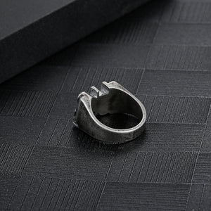 Stainless Steel FUCK OFF  Ring