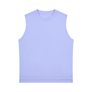Spring and summer new trend 230g cool vest men's sports basketball round neck loose vest sleeveless men's T-shirt