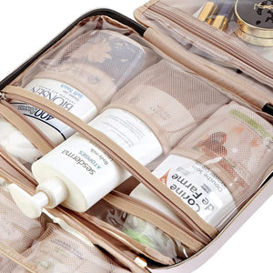 Large hanging Travel toiletry bag Portable Makeup bag Makeup brush