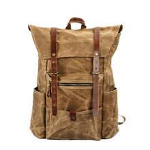 Load image into Gallery viewer, New retro men&#39;s canvas backpack outdoor anti-hiking hiking bag large capacity camping bag