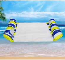 Load image into Gallery viewer, Cross border mesh floating bed inflatable hammock water collapsible back floating bed water inflatable deck chair inflatable floating row