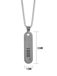 Stainless Steel Customized Year Trend Pendant Necklace
