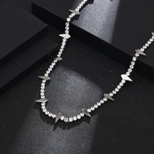 Load image into Gallery viewer, Stainless Steel Full Diamond Splicing Necklace