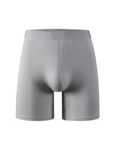 Load image into Gallery viewer, Bamboo fiber men&#39;s long underwear mid-waist black boys shorts students youth sports and leisure