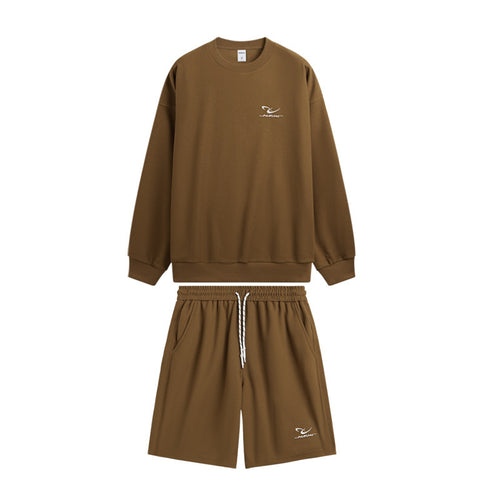 INF men's | bead embroidery leisure sportswear spring summer fashion brand long sleeve shorts