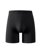 Load image into Gallery viewer, Bamboo fiber men&#39;s long underwear mid-waist black boys shorts students youth sports and leisure