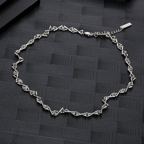 Stainless Steel Letter Z Splicing Trend Necklace