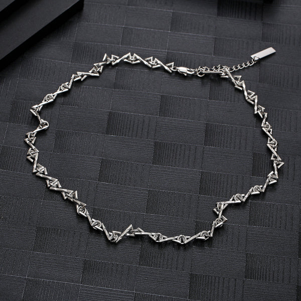 Stainless Steel Letter Z Splicing Trend Necklace