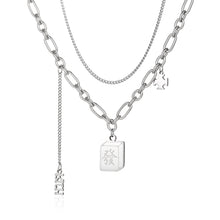 Load image into Gallery viewer, Stainless Steel Mahjong Wealth Trend Necklace