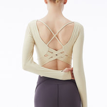 Load image into Gallery viewer, TikTok Autumn and winter new fitness yoga wear women quick dry naked high elastic sportswear breathable long sleeve yoga suit