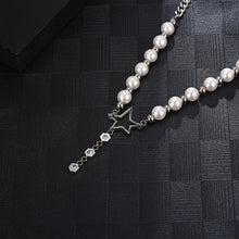 Load image into Gallery viewer, Stainless Steel Bead Aritificial Pearls Splicing Fashion Necklace