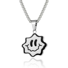 Load image into Gallery viewer, Stainless Steel Cartoon Smiley Face Pendant Necklace